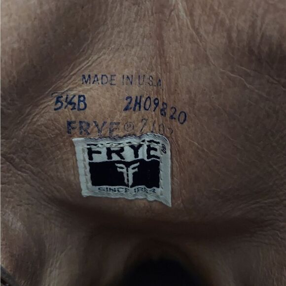 Vintage Frye Heeled Pull On Western Cowboy Boots Size 5.5B - Picture 12 of 14